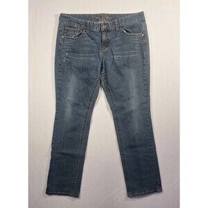 Tommy Hilfiger Womens Straight Leg Jeans 36x29 Blue Denim